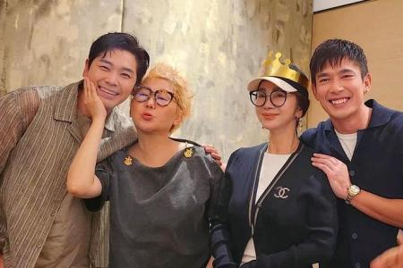 Romeo Tan and Elvin Ng celebrate Chen Mei-fen’s birthday