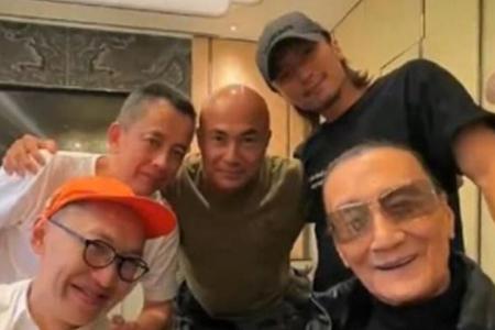 Singer-actor Nicholas Tse has tea with dad Patrick Tse, who appears in good spirits