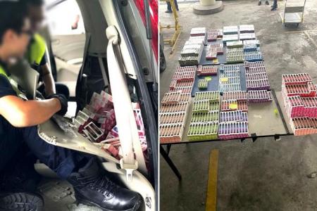 ICA foiled attempt to smuggle more than 1,400 vapes on third day of CNY
