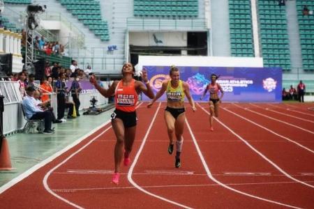 Shanti Pereira wins 200m for double gold at Asian championships 