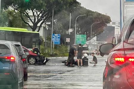 Minibus driver helping with investigations into Tampines accident