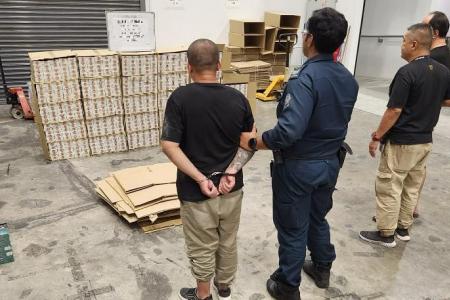 2 nabbed after 2,000 cartons of duty-unpaid cigarettes seized by S'pore Customs