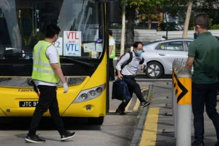 S'pore-Malaysia VTL: First bus arrives in Queen St with 3 passengers after delay; 1 person got off at JB Customs