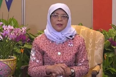 Focus on how to grow S’pore and strengthen harmony: President Halimah’s last National Day message