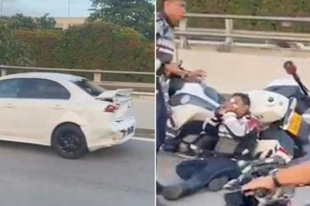 Traffic Police officer taken to hospital after accident on BKE 