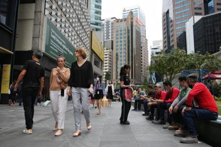 Crowds return to the Central Business District with Covid-19 measures eased