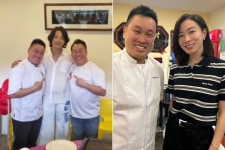 Rain, Charmaine Sheh spotted at zi char eatery 