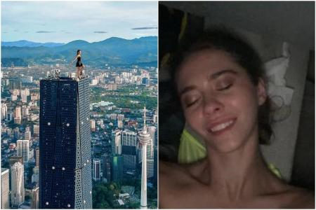 ‘I lay naked to cool down’: Russian woman from daredevil duo details Merdeka 118 climb on Twitter