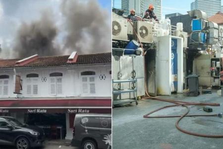 Fire breaks out at Pahang Street restaurant, no injuries reported