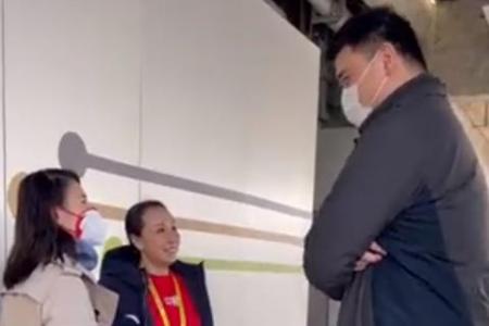 Unverified footage of Peng Shuai speaking to Yao Ming posted online