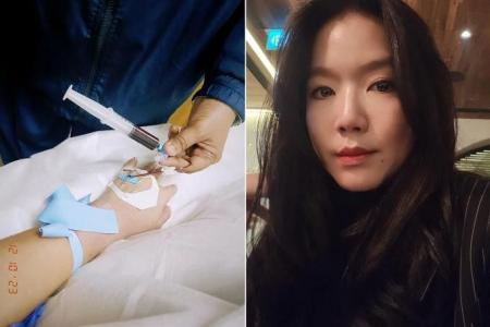 Actress Rui En had scary brush with deep vein thrombosis