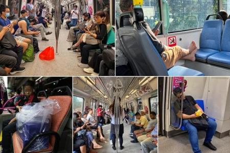 Bad commuter etiquette: Blasting videos, hogging poles among S’poreans’ pet peeves