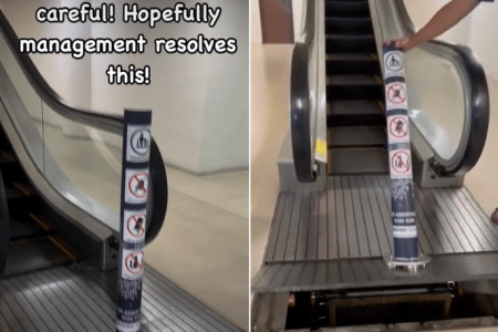 Viral video prompts escalator fix at Marina Square