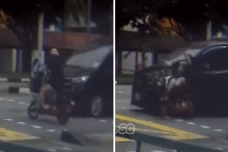 PMD rider taken to hospital after accident with car in Yishun