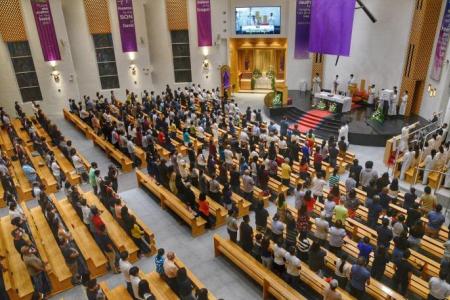 Catholic churches step up safety measures on Maundy Thursday, no washing of feet as precaution