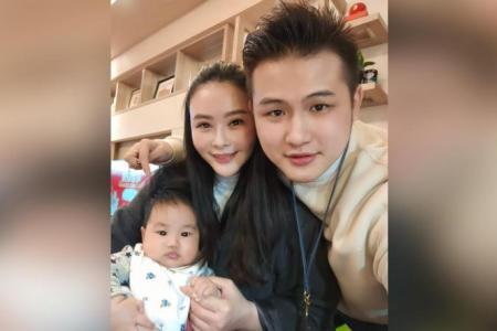 Actress Kitty Hsiao's husband clears the air about posing with baby