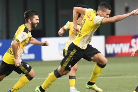 Kopitovic scores again as Tampines beat Balestier 2-1 to stay second in SPL
