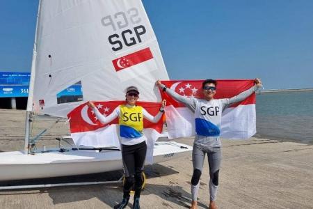 Singapore sailors win first medals at Asian Games