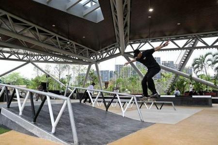 S’pore’s largest outdoor skate park opens at redeveloped Lakeside Garden