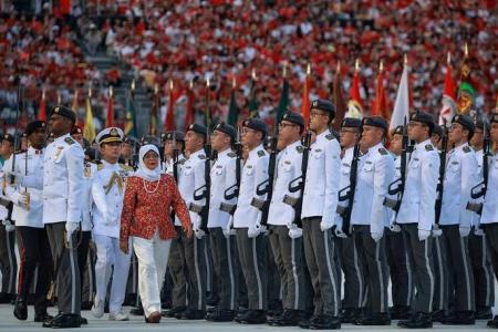 NDP 2023: RSAF puts on thrilling show; President Halimah reviews guard of honour  