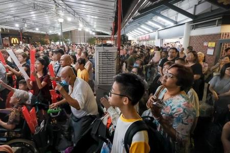 Yew Tee residents gather to see Lawrence Wong sworn in as PM