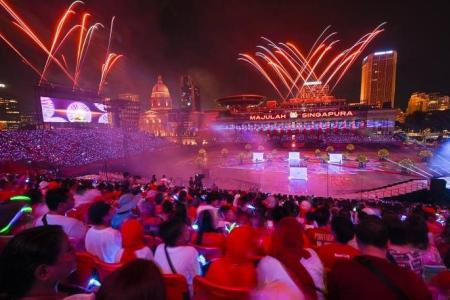 A show of unity as the Padang lights up for 59th NDP