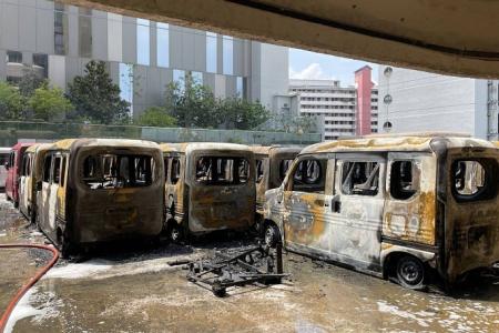 'It was scary': Multiple vehicles catch fire at Golden Mile Tower