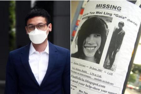 Man who dumped Felicia Teo's corpse jailed for 26 months but expected to be released soon