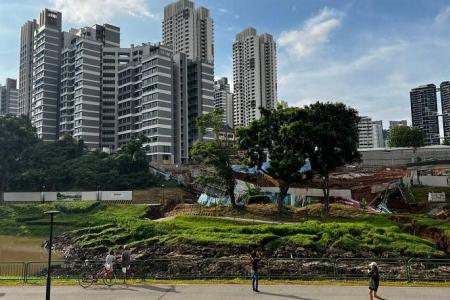 Man sustained minor injuries after landslide at Clementi park connector