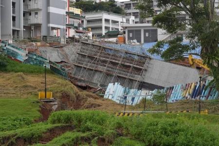 Man sustained minor injuries after landslide at Clementi park connector