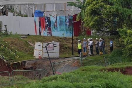 Man sustained minor injuries after landslide at Clementi park connector