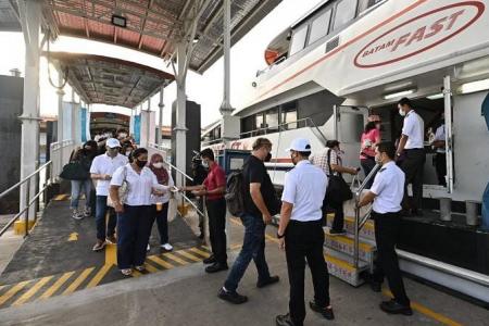 First day of Singapore-Desaru ferry service sees healthy crowds of families