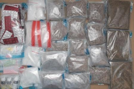 $1.4m drug bust in Tengah: 3 S'poreans arrested