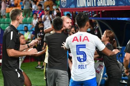 Police report lodged after alleged headbutting incident in Singapore Premier League game