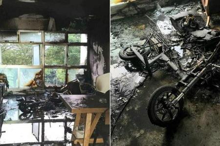 3 taken to hospital after fire breaks out in Sengkang flat; likely caused by charging PMD