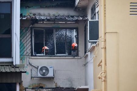 30 people evacuated after fire breaks out at Geylang shophouse; no one injured