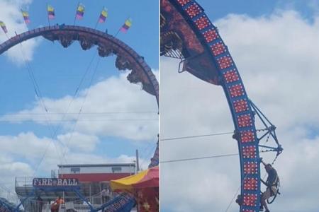 8 people stuck upside down on roller coaster for 3 hours after malfunction in US