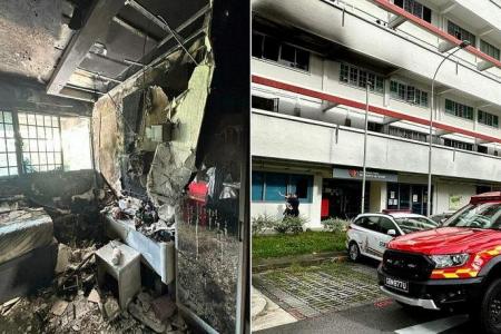 60 residents evacuated from Tampines block after flat catches fire