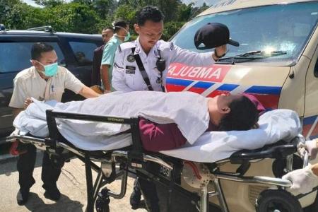 Car crashes into toll gate barrier in Malaysia after driver loses consciousness  