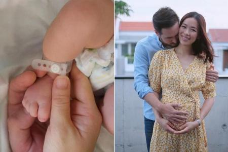 Actress Rebecca Lim gives birth to a boy