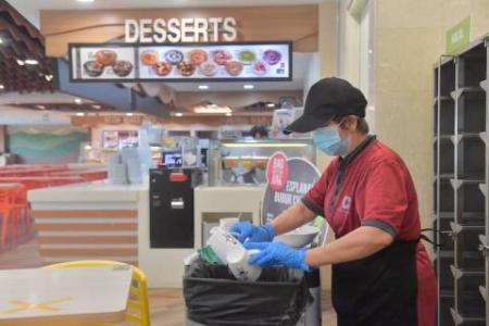 More return trays at hawker centres; table littering rules start on Jan 1 at foodcourts, coffee shops