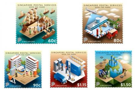 SingPost issues stamps commemorating 165 years of postal services in Singapore 