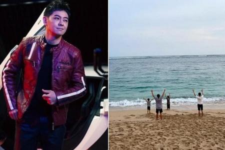 Jimmy Lin and family go on holiday six months after Tesla accident