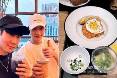 JJ Lin meets K-pop group Seventeen’s Jun and visits BTS’ label Hybe