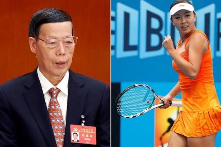 Ex-official Zhang Gaoli makes first public appearance since Peng Shuai sexual assault claim