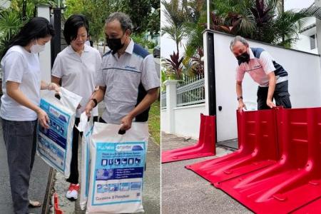 Clementi landslide: PUB distributing flood bags and flood barriers as precautionary measure