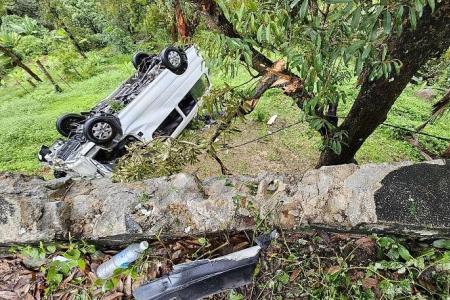 ‘Driver lost control,’ says Singaporean man who survived accident on Penang hill