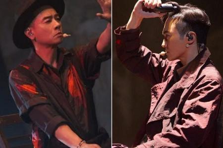 HK stars Jordan Chan, Julian Cheung cut off their hair while singing on Call Me By Fire