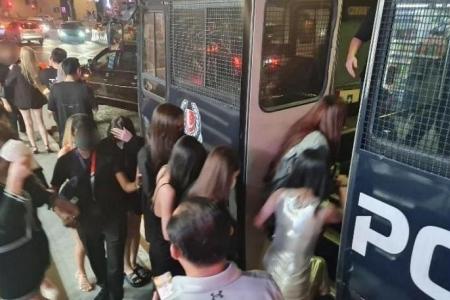 97 people arrested for suspected involvement in vice-related activities at KTV lounge