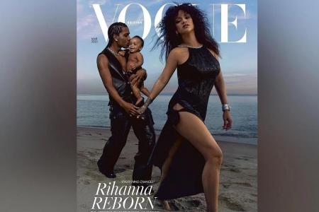 Rihanna’s baby boy joins her and A$AP Rocky on the cover of British Vogue